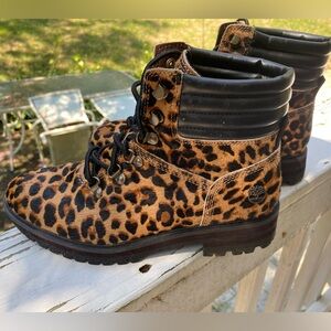 Timberland boots - leopard print